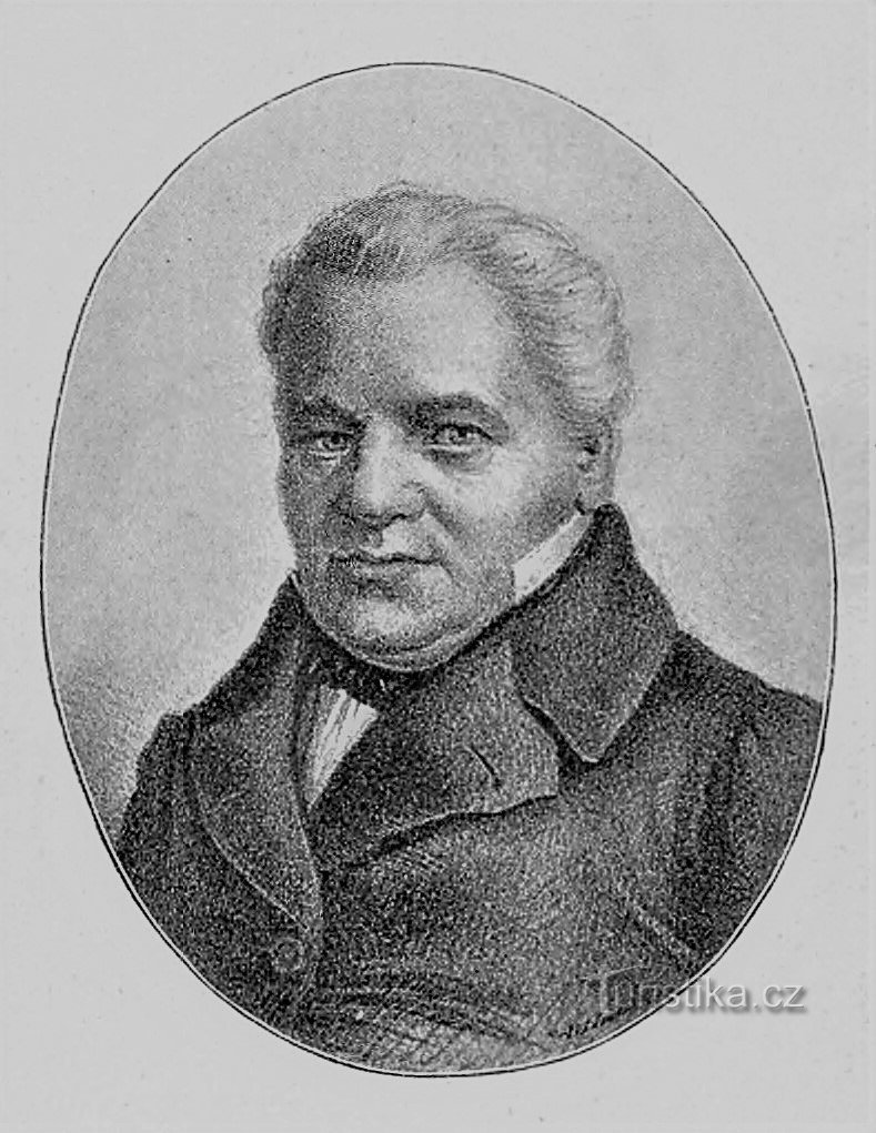 Václav Kliment Klicpera in een historisch portret
