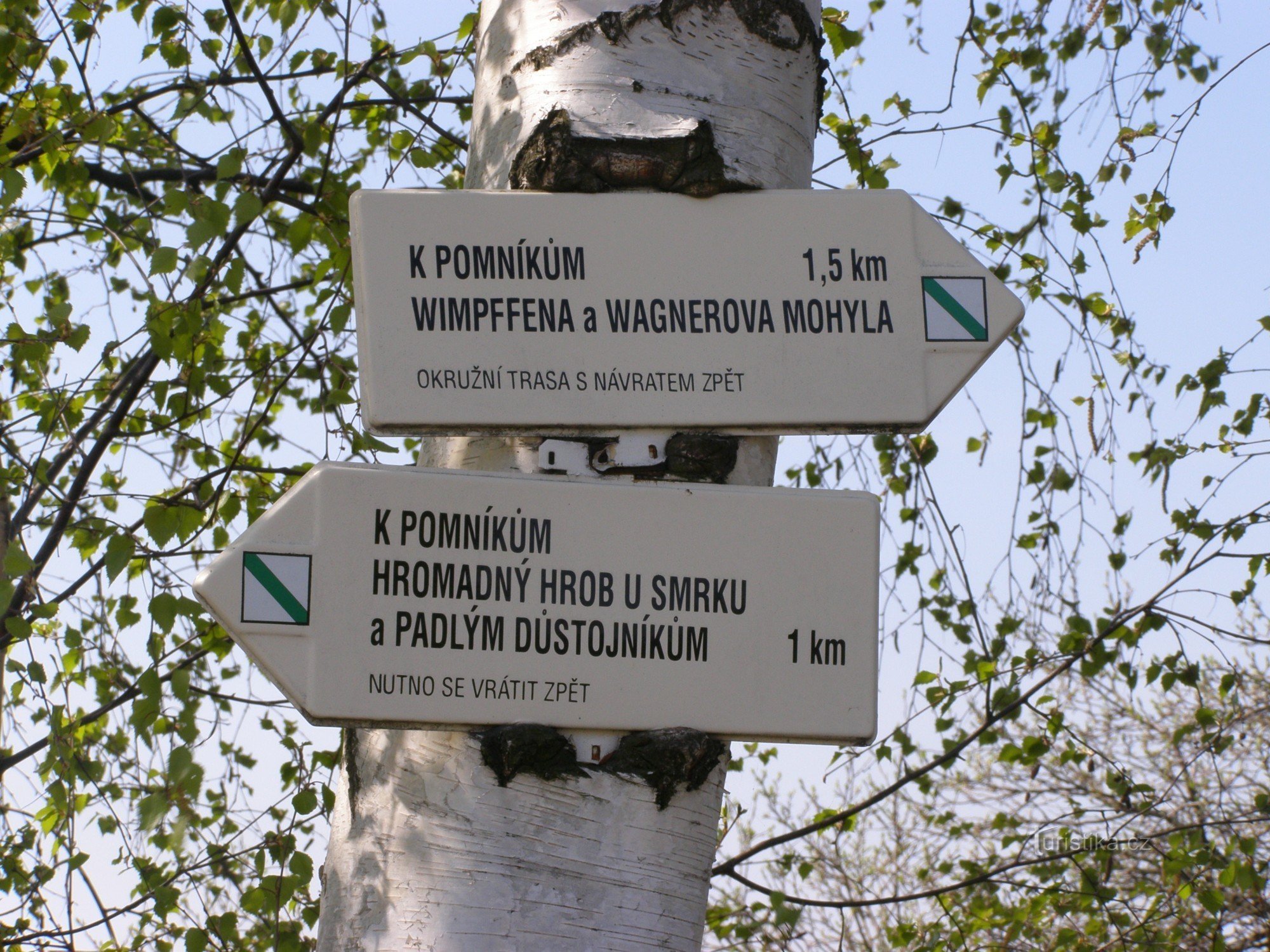Вацлавский лес - поле битвы, памятники битвы 1866 г.