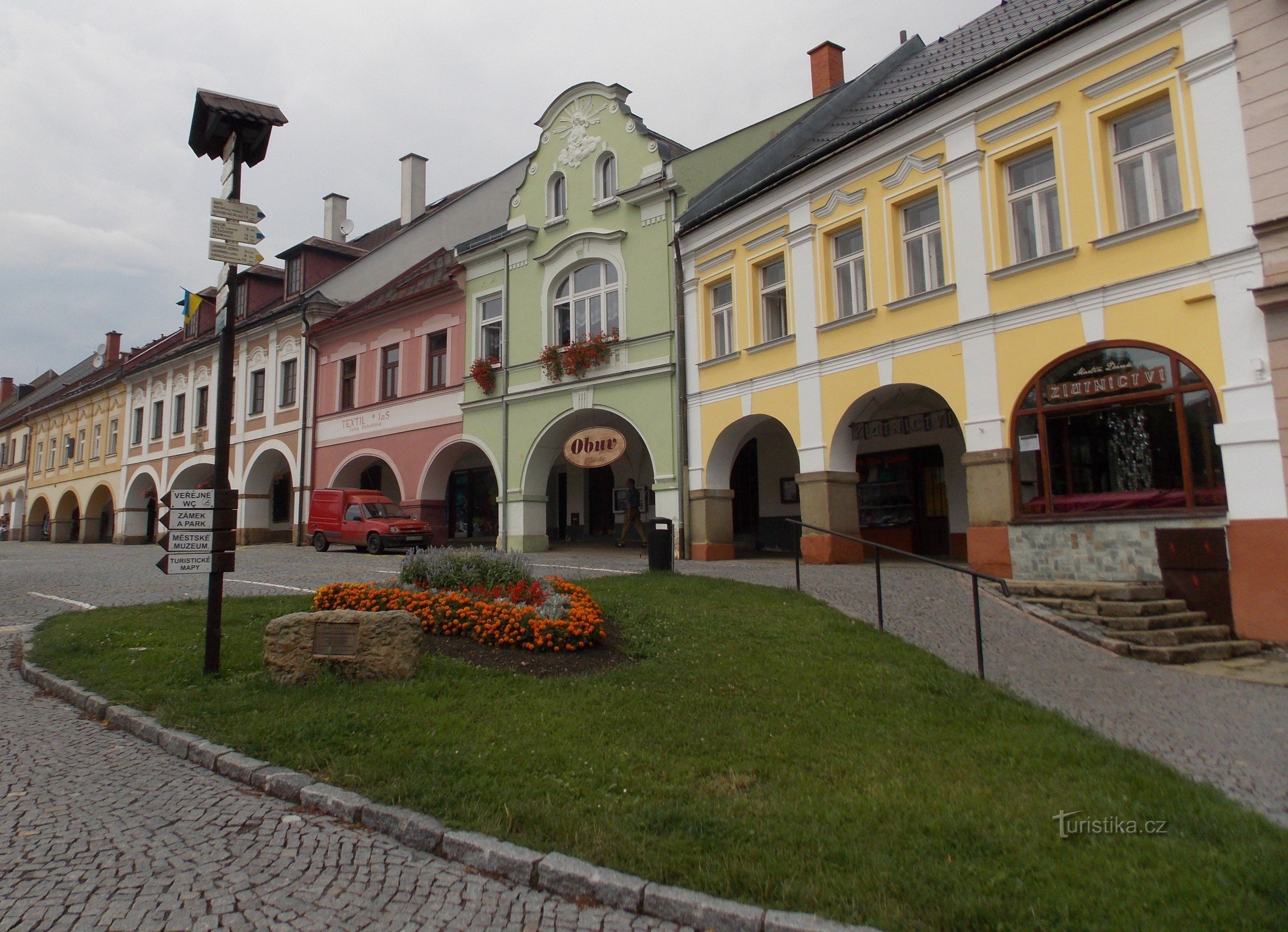 Wenceslas Square in Letohrad