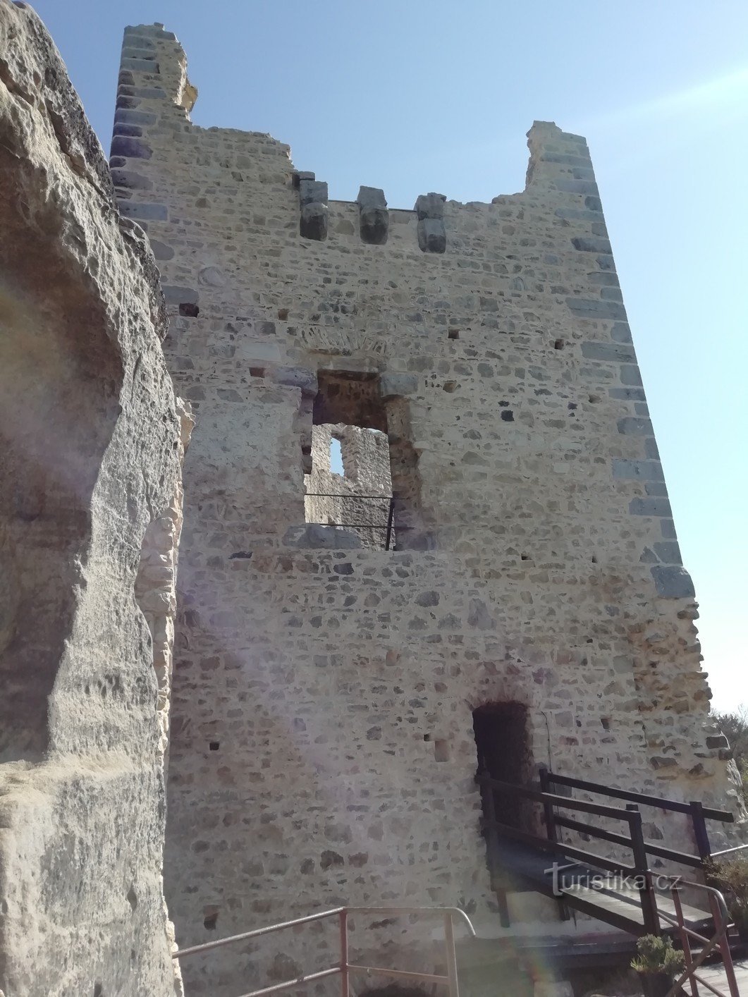 Valečov - 岩石城堡的废墟