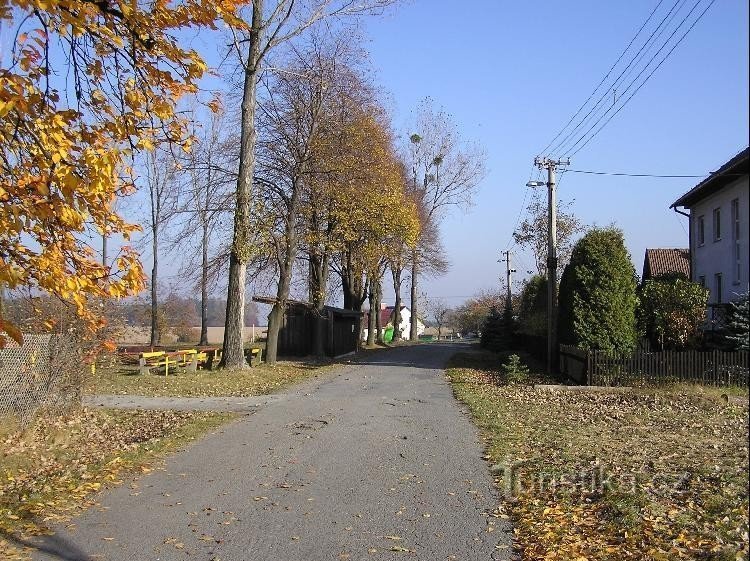 Valšovice: Weg van Maleník