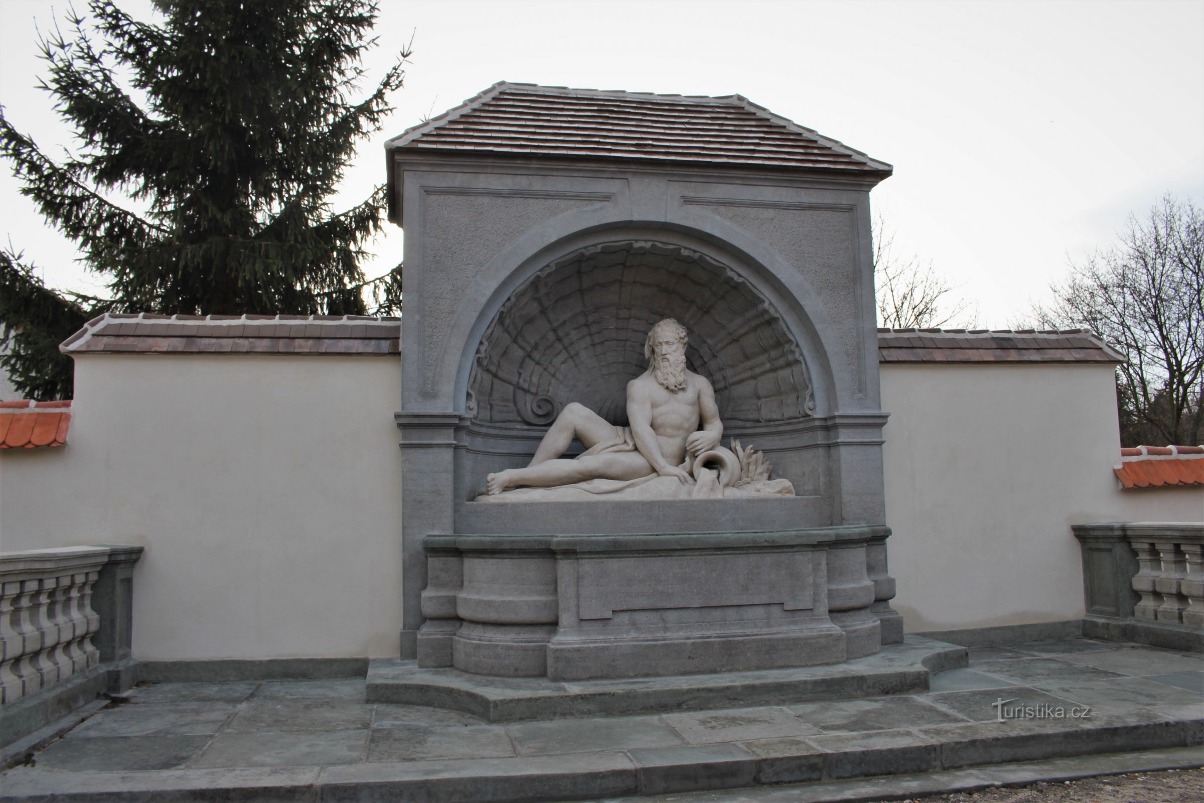 Valtice - statue of Neptune