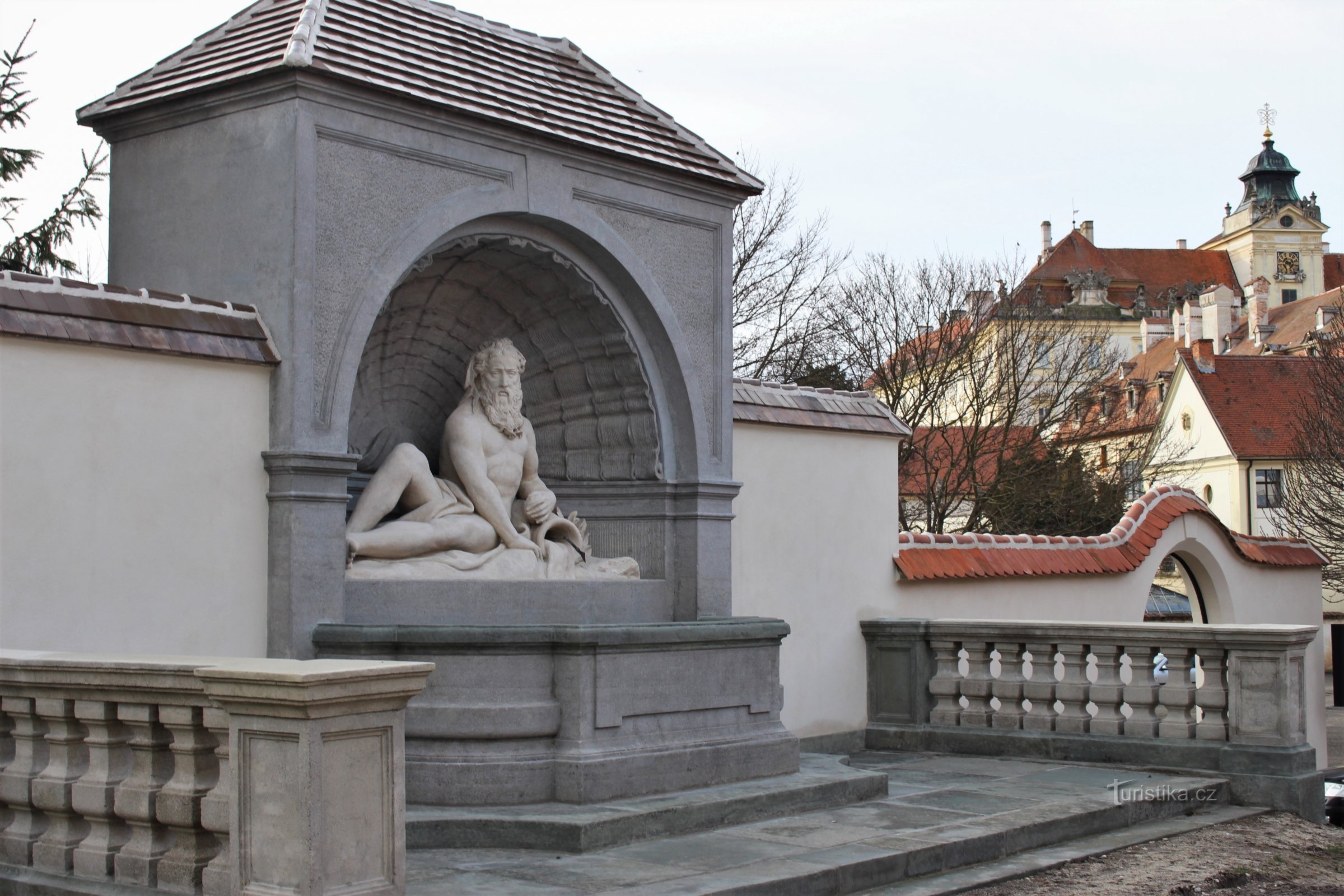 Valtice - statue de Neptune