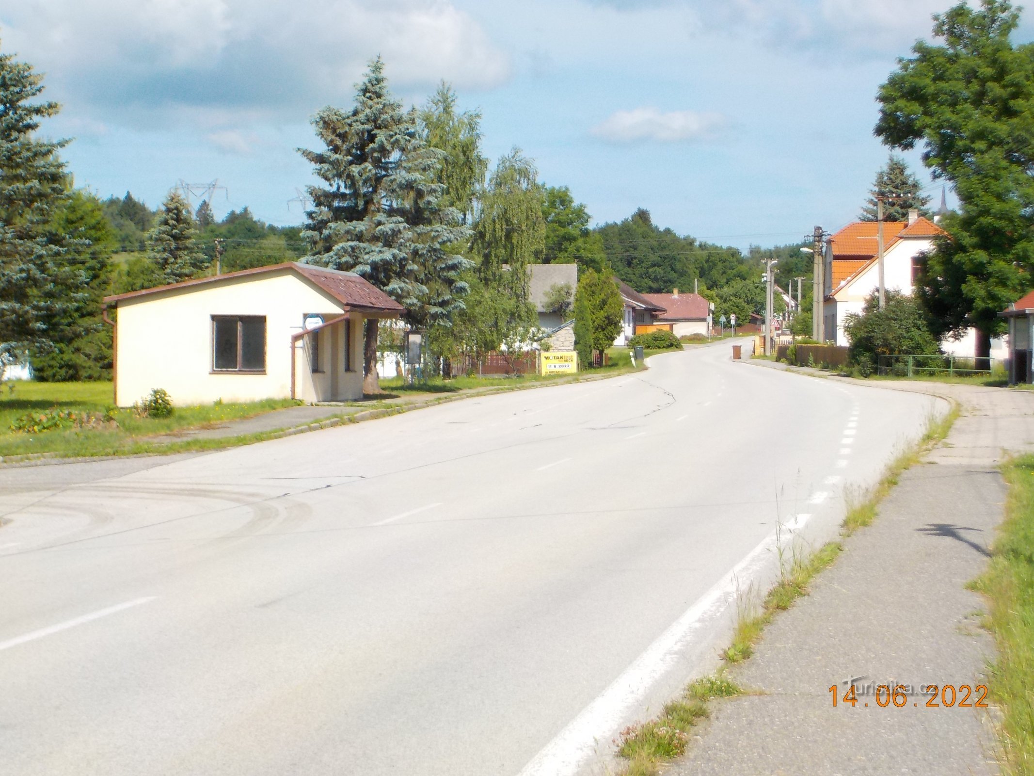 Valtínov - przystanek autobusowy.