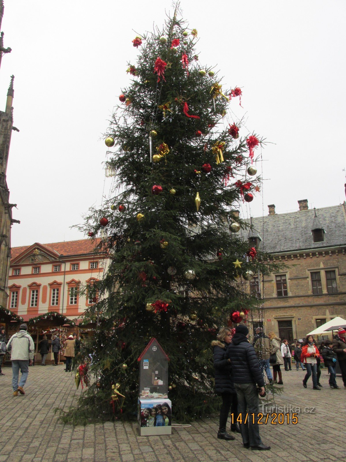 プラハ城のクリスマスマーケット