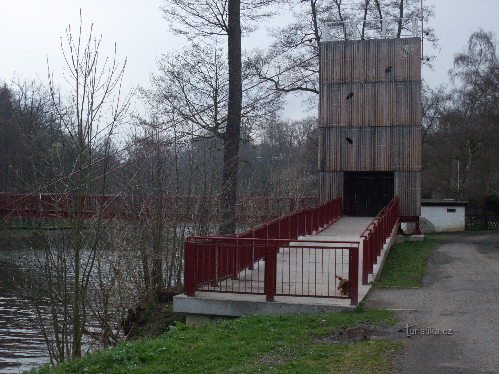 Vávra voetgangersbrug in Cheb