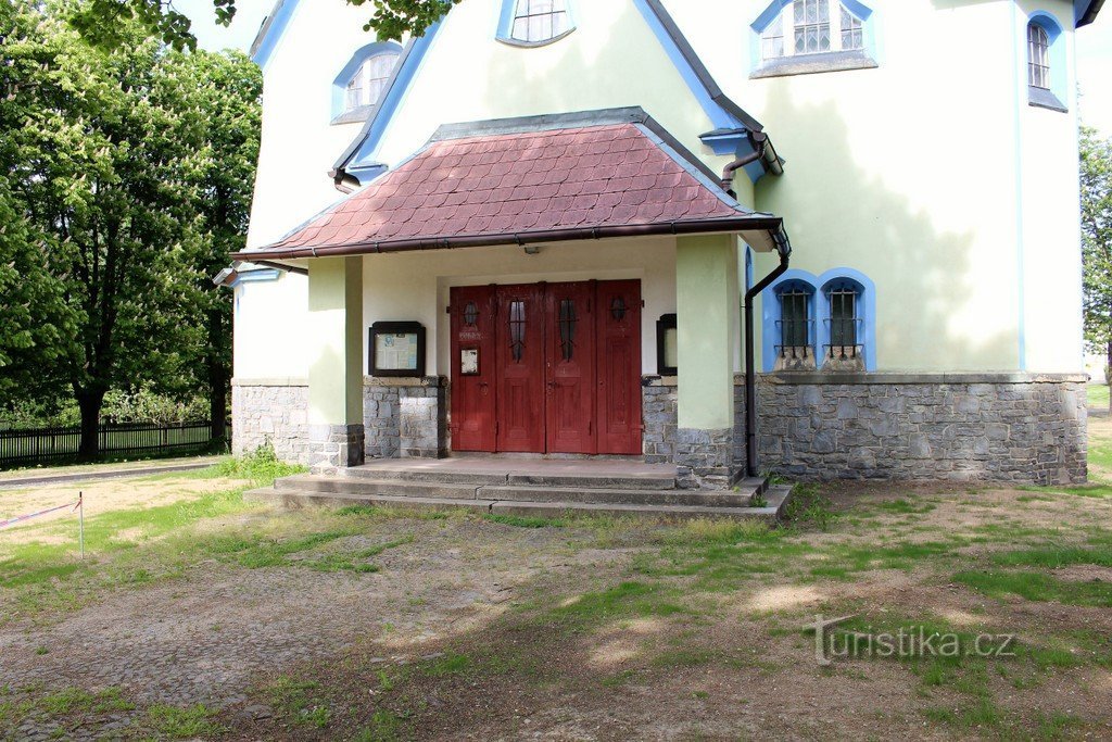 Ingången till kapellet St. Josef