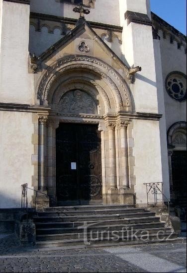 Entrance to the church
