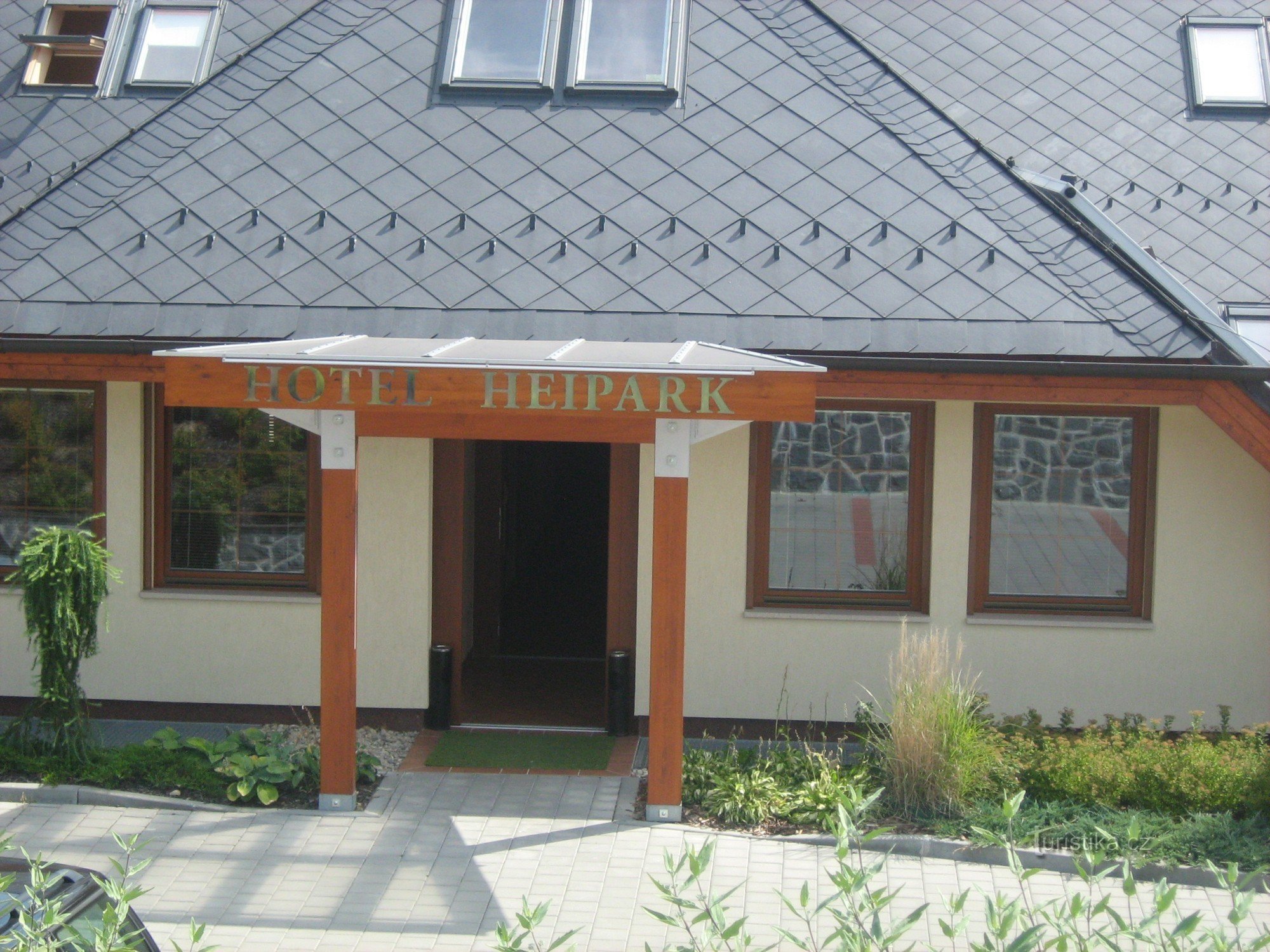 ingang van het restaurant