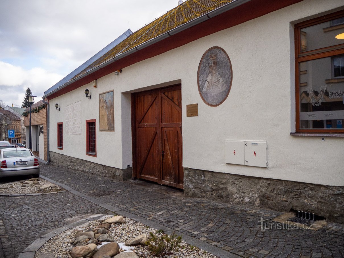 In Vimperk vlakbij de oude brouwerij