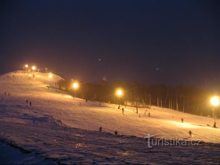 Evening skiing