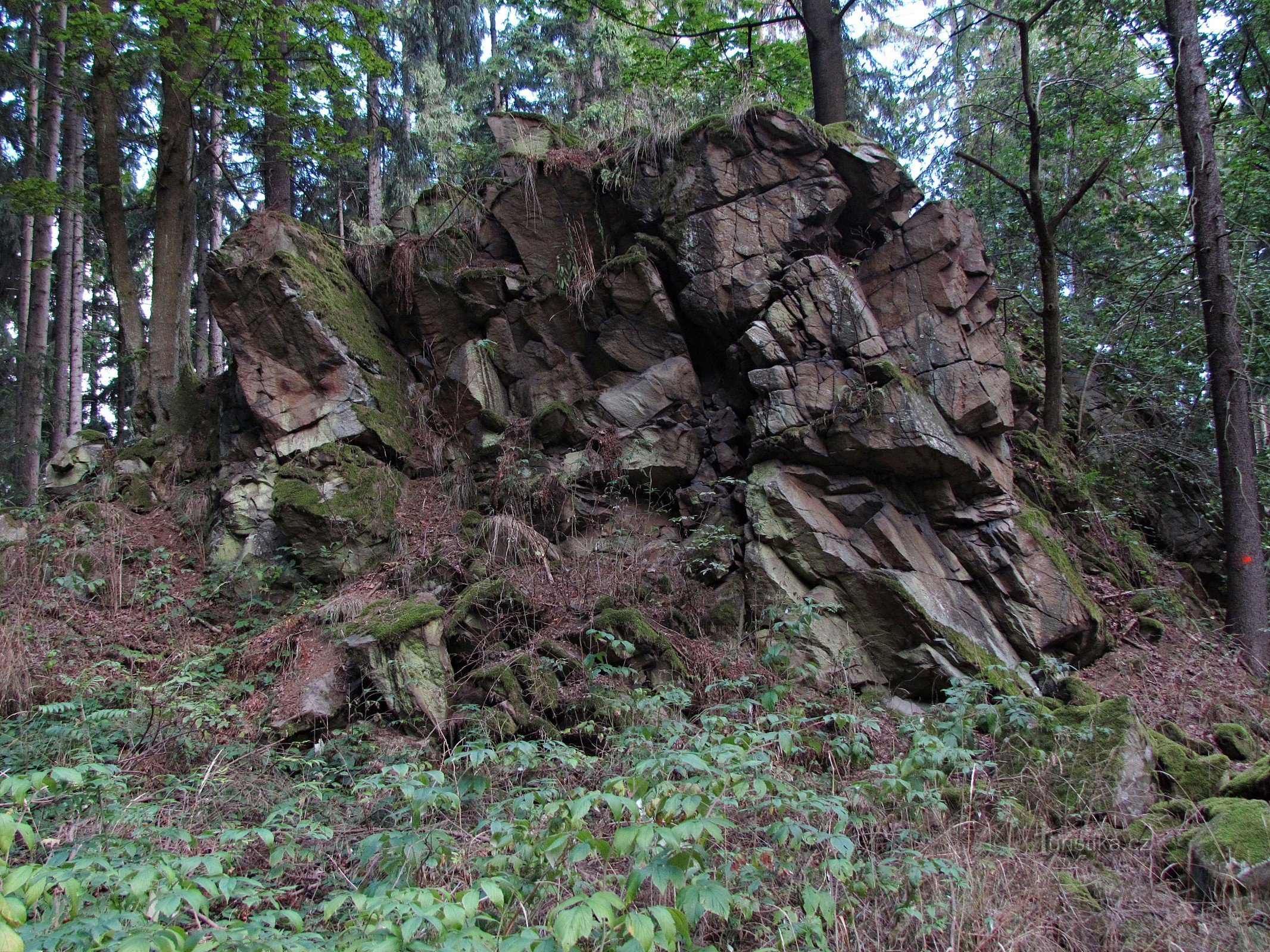 Fan rock lângă Nové Plana