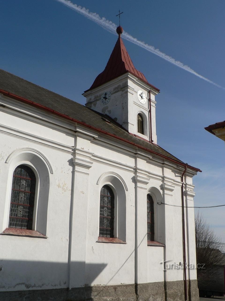 Velenovy, νότιο τμήμα της εκκλησίας