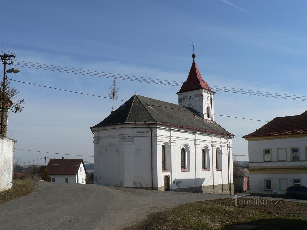 Velenovy, εκκλησία St. Ιωάννης του Νεπομάκ