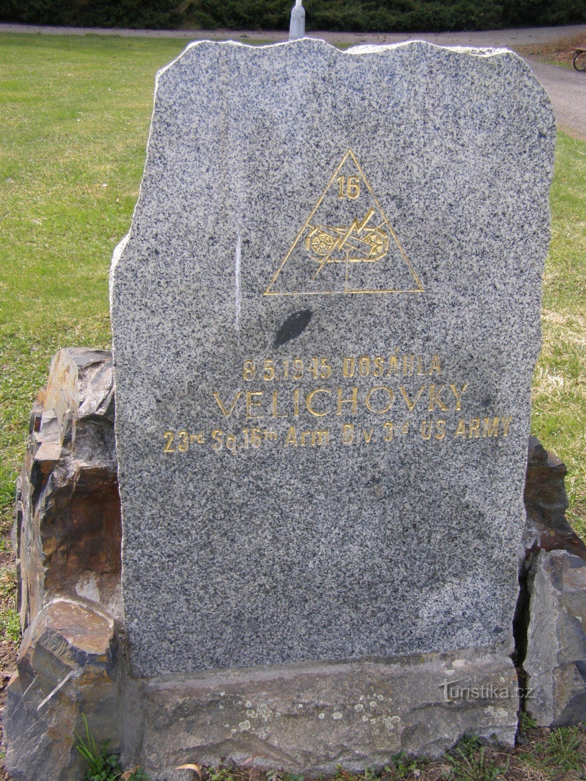 Velichovky - monument av den amerikanska armén
