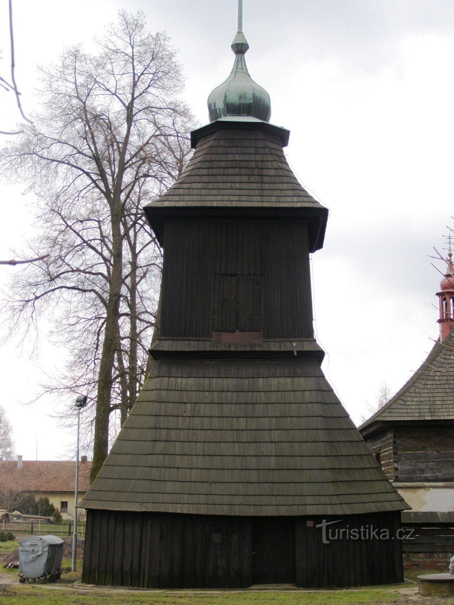 Veliny – dřevěná zvonice