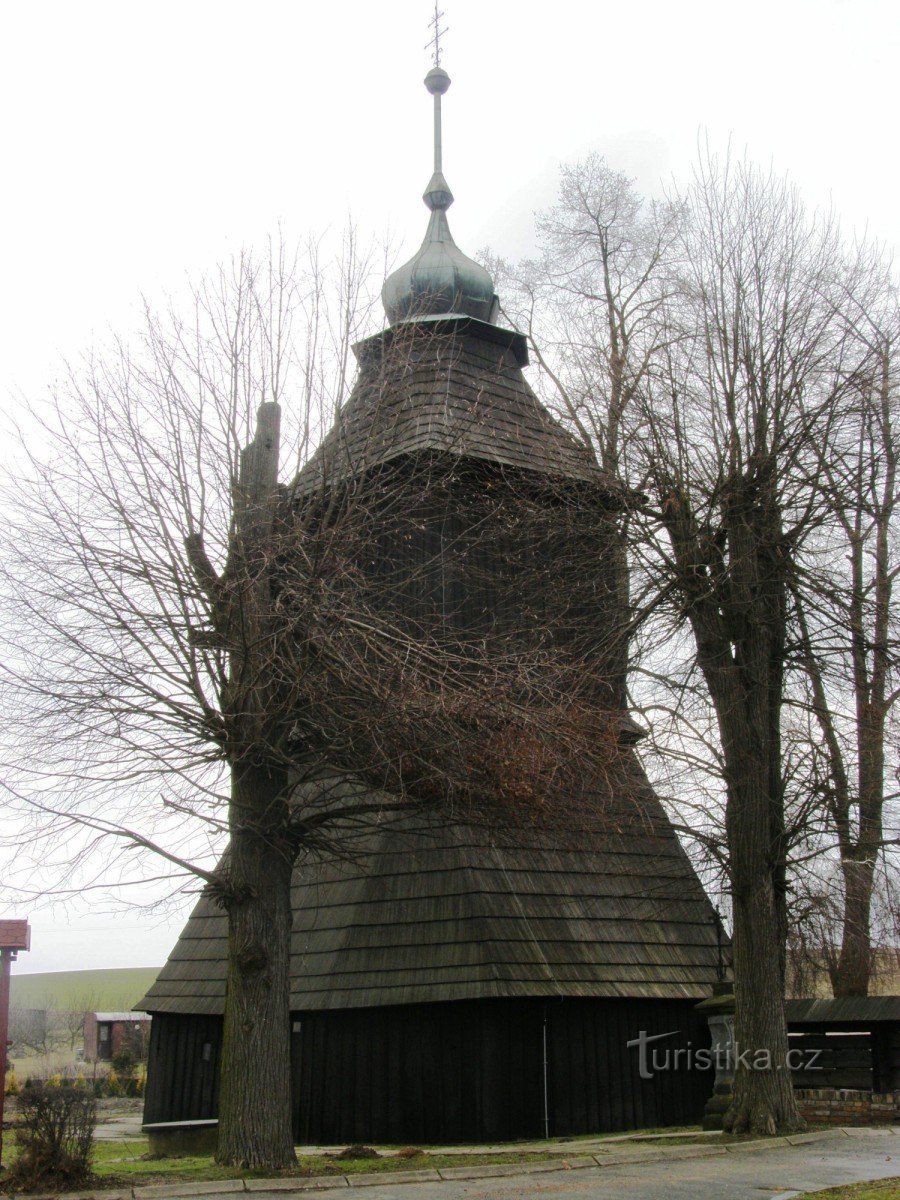 Veliny - klocktorn i trä