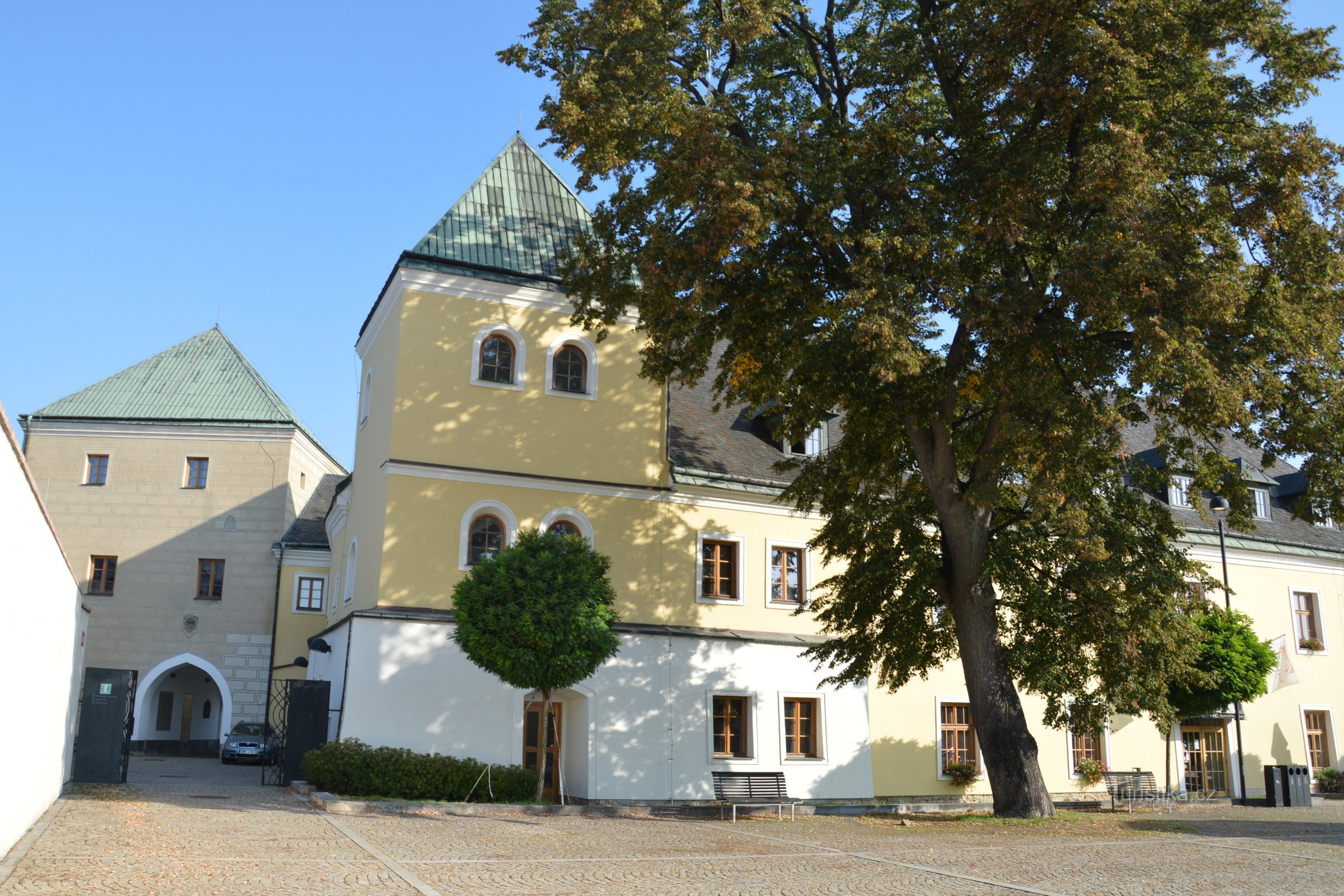 Velká Bystřice, parte do castelo