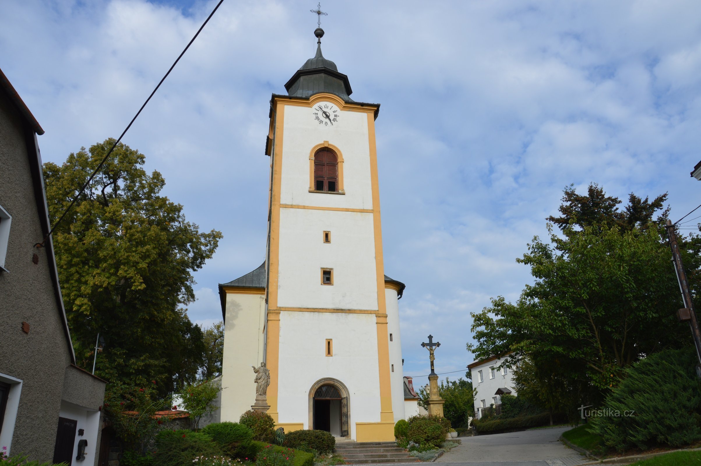 Velká Bystřice - kerk van de onthoofding van St. Johannes de Doper