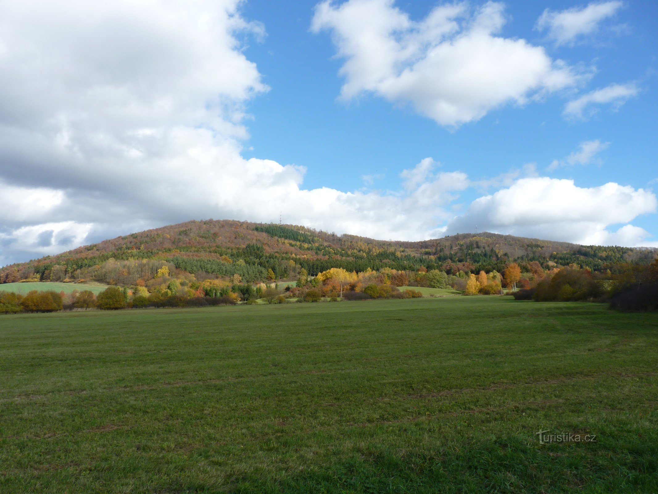 Velká Doubrava (left) and Malá Doubrava (right) from Polená