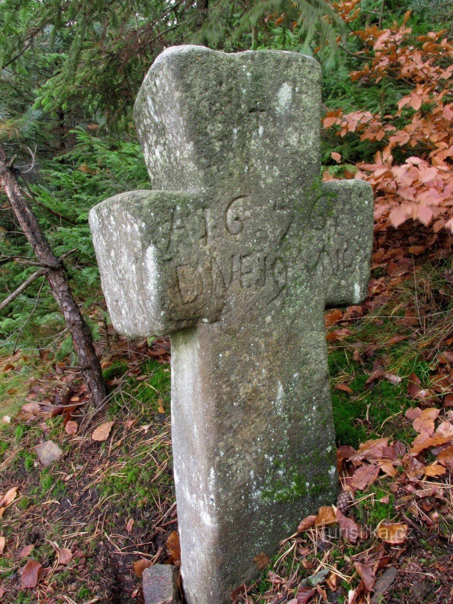 Velika stava za mali spravni križ. Bystřec. Orliške gore.