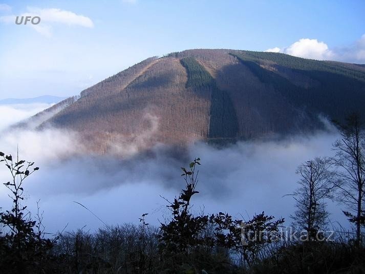 Velká Stolová v mlík - Beskydy