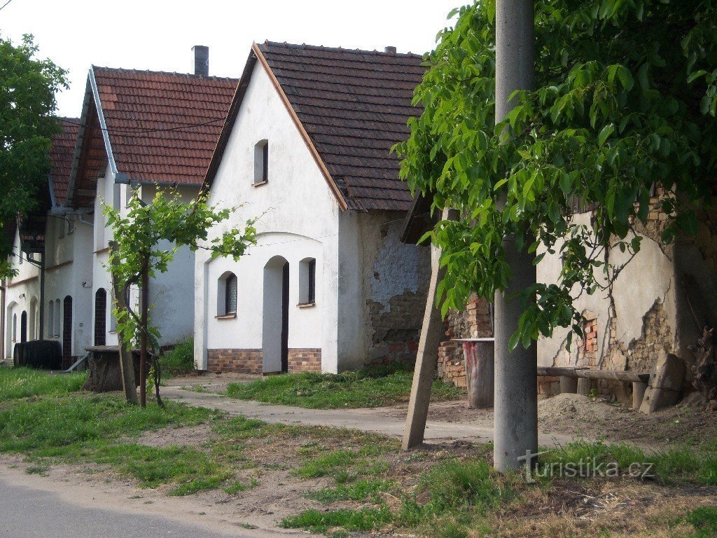 Velké Bílovice - lokacija podruma Pod Předníma