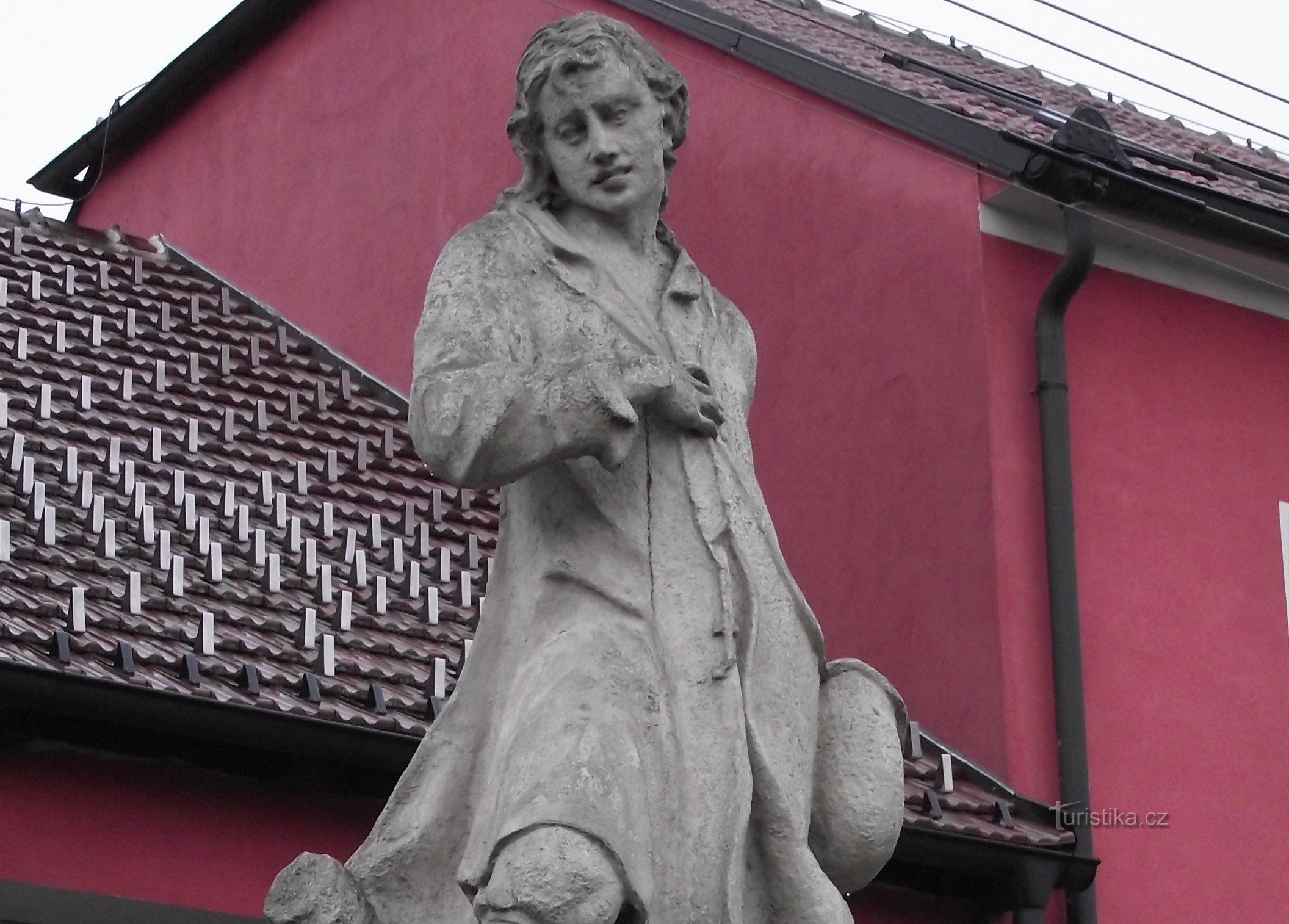 Велке Биловице - статуя св. Венделин