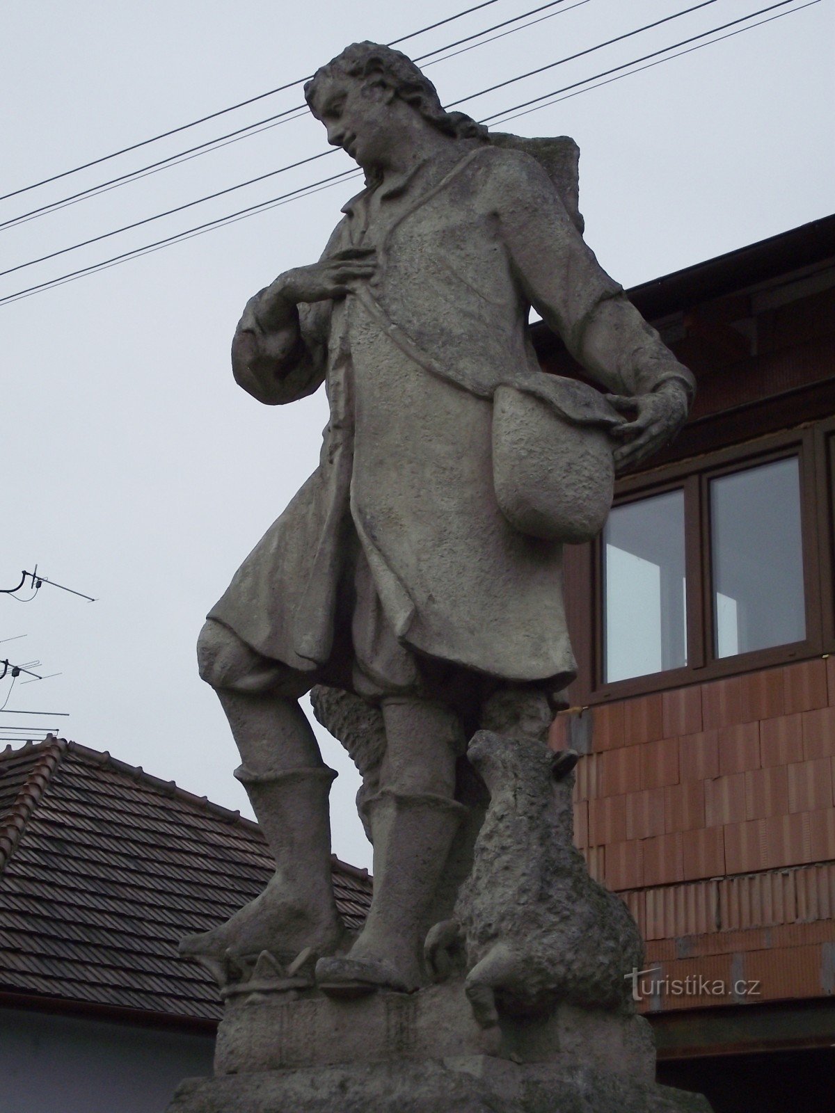 Velké Bílovice - statuia Sf. Wendelin