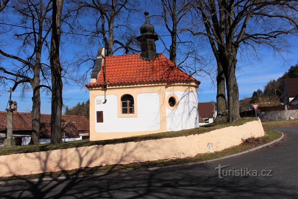 Velké Hydčice, nhà nguyện của St. John of Nepomuk