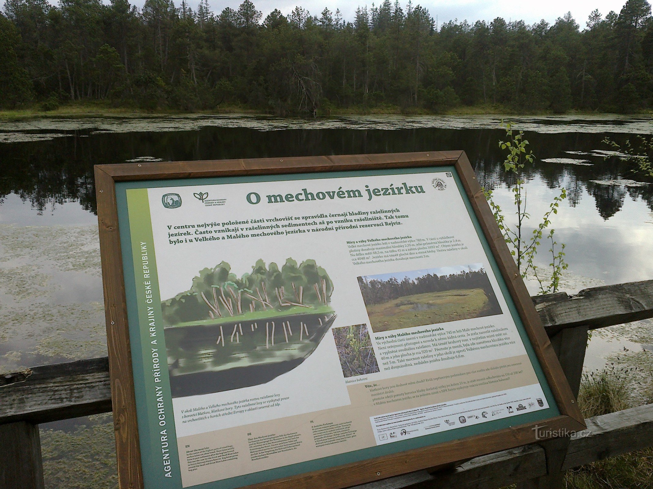 A large moss lake - one of the goals of our trip.