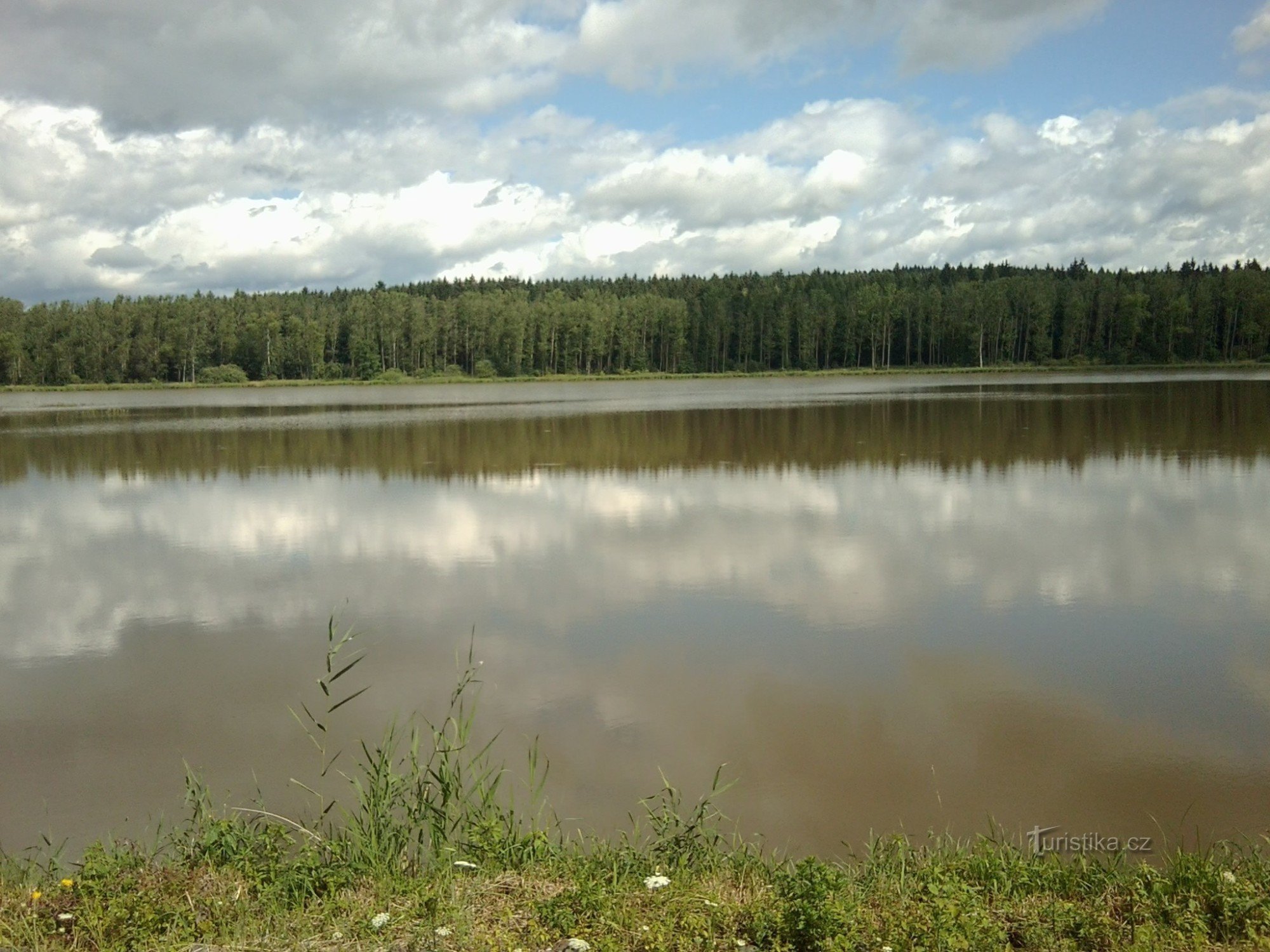 Velký Karlovský vijver van de dam