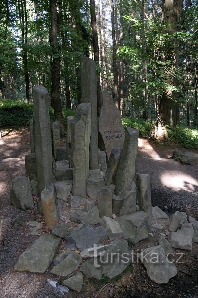 Verunča's well on the southern slope of Vlčí hora