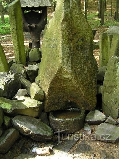 Verunčina's well: under Vlčí hora