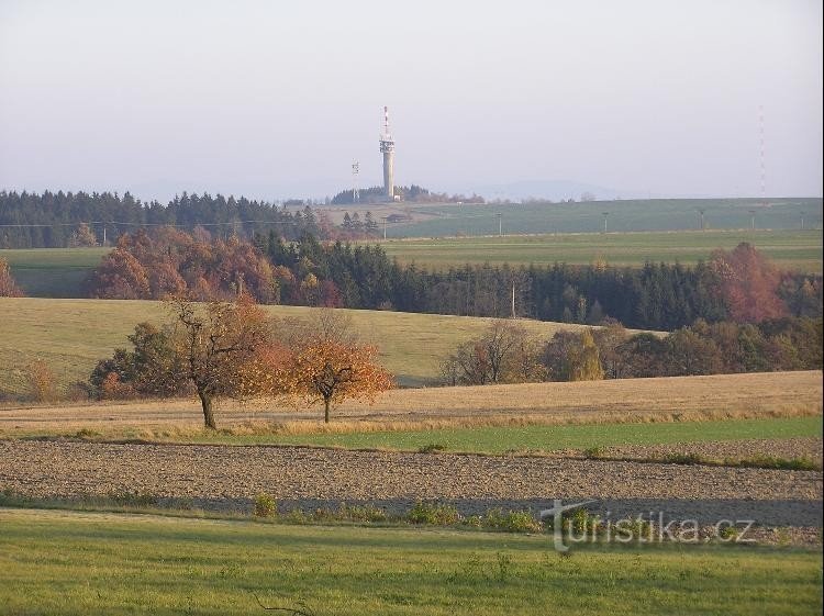 Veselí: Uitzicht vanaf Dobešov