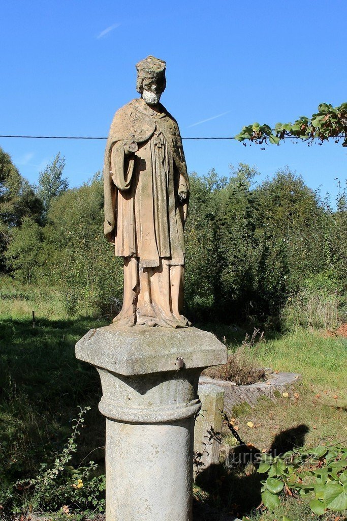 Öröm, Szent szobor. Nepomuki János