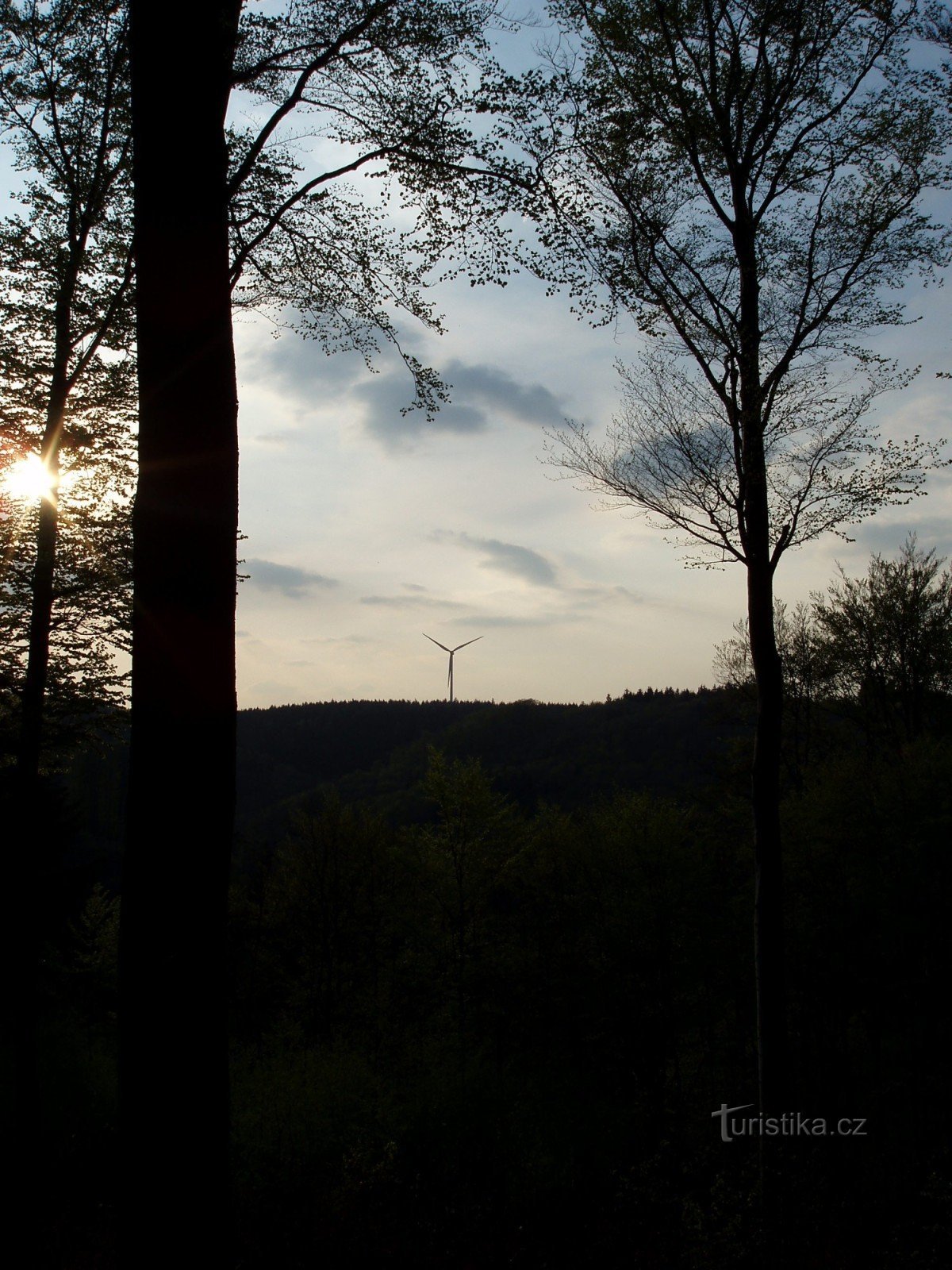 windmill in Drahany from Drahanské žleb