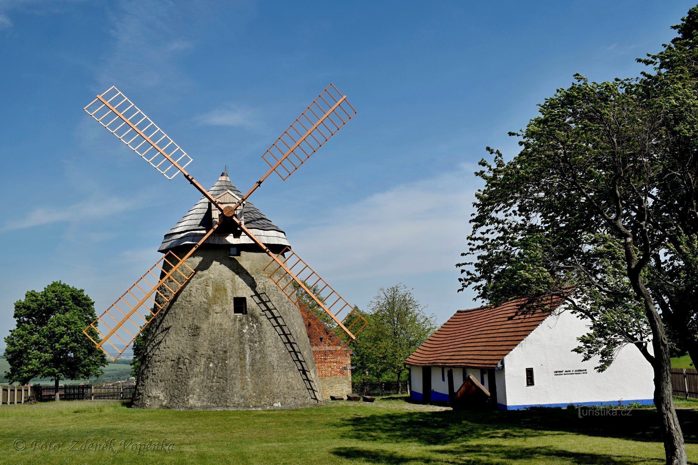 Windmolen in Kuželov.