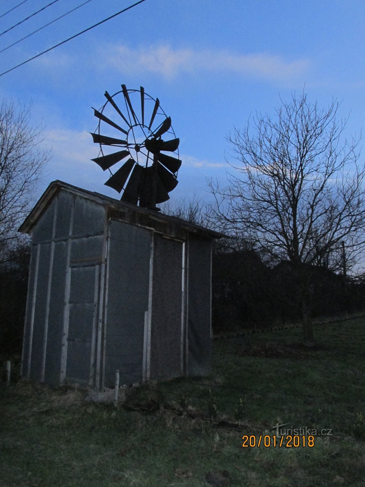 Windmolen met een turbine in Havířov