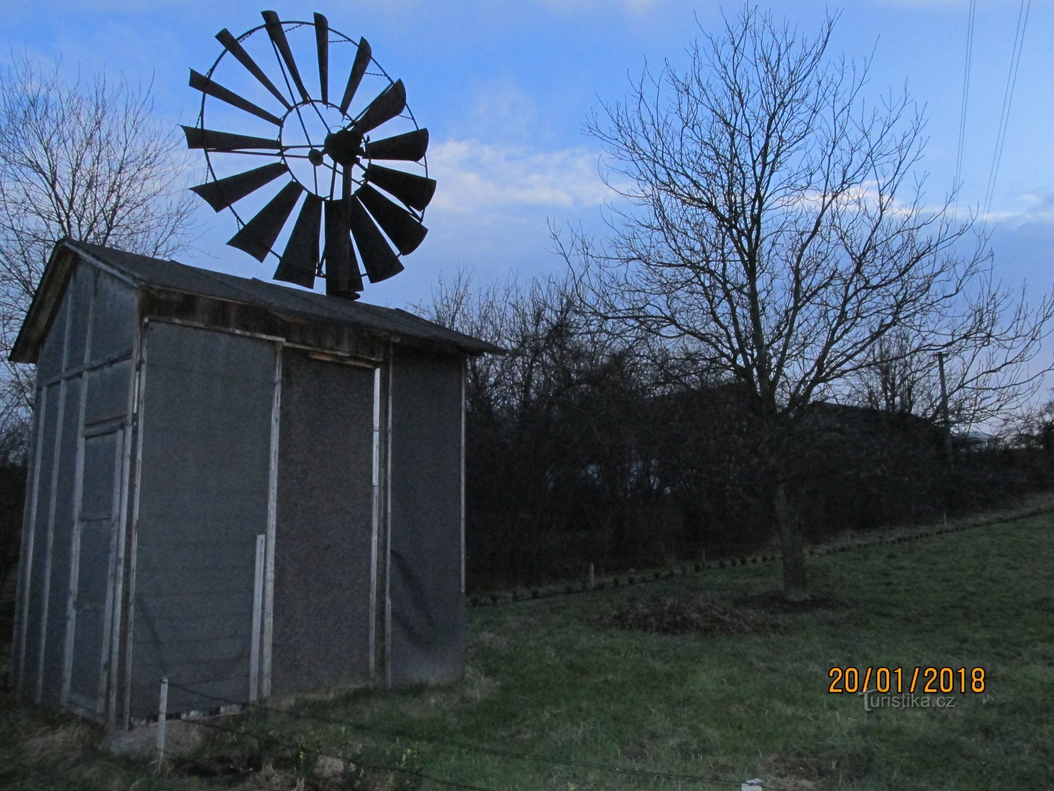 Windmühle mit Turbine in Havířov