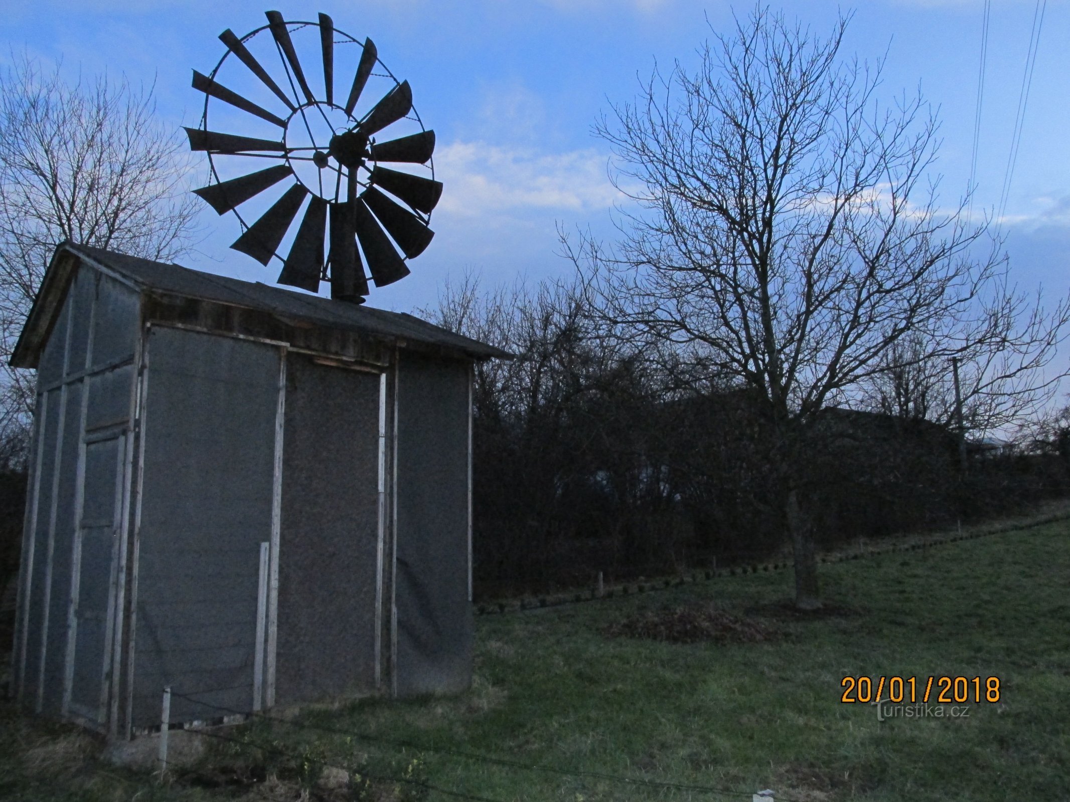 Windmolen met een turbine in Havířov