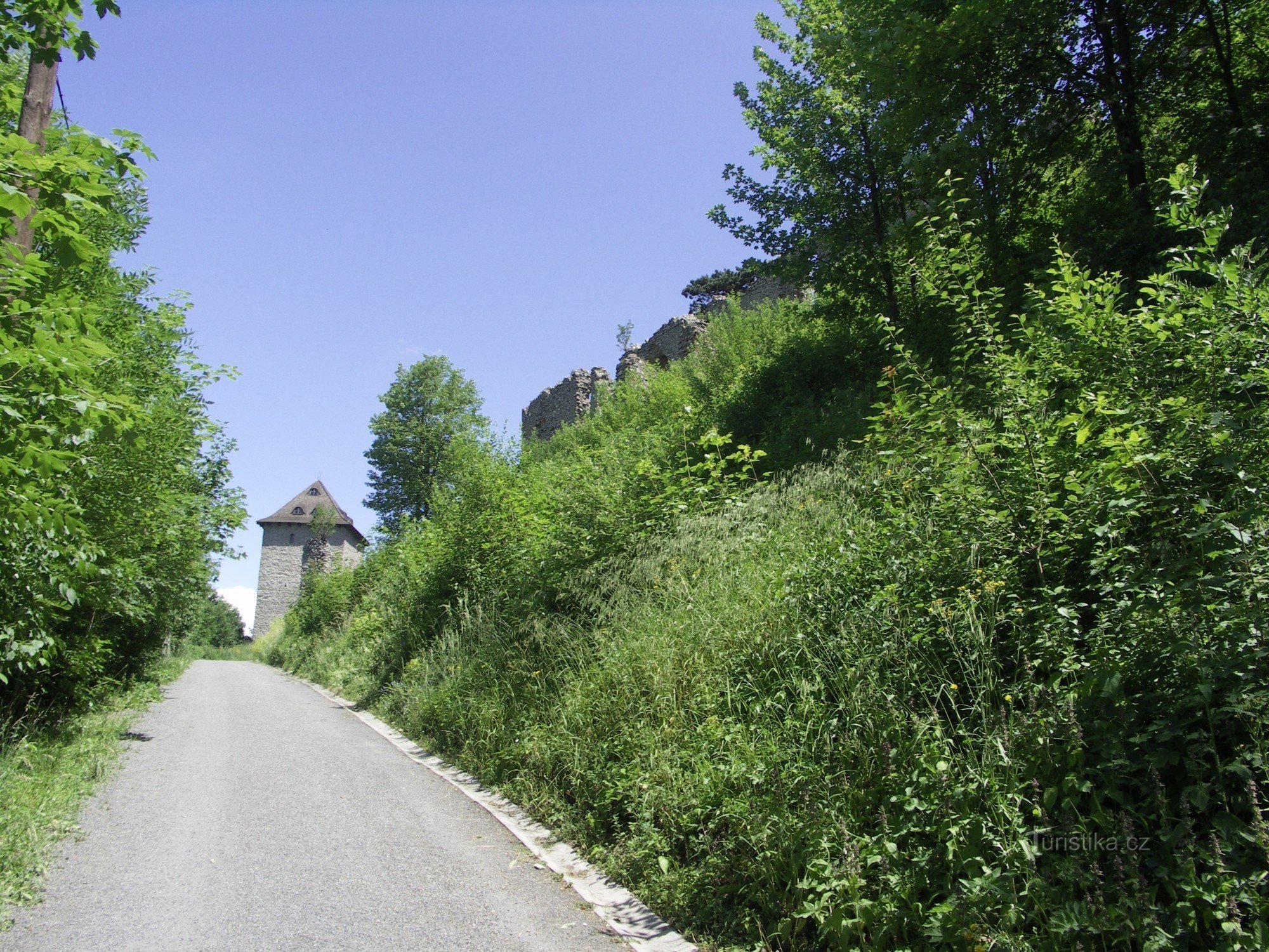 Het kasteel en de wal uit de weg