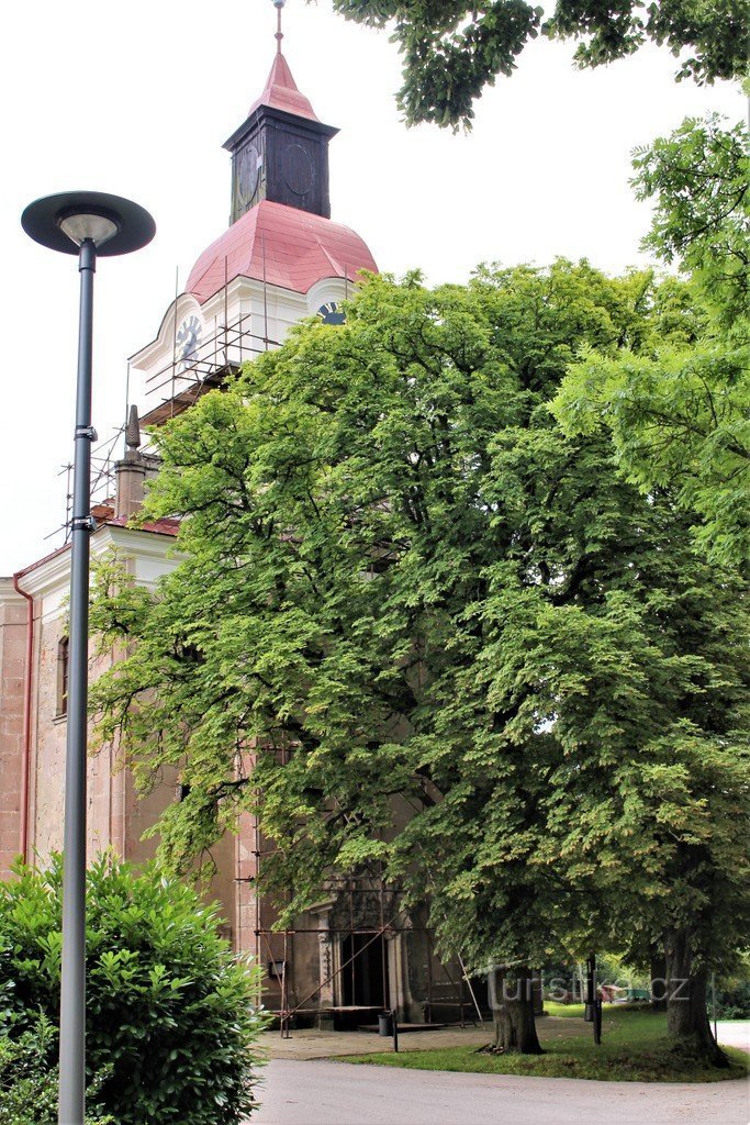 The tower of the Church of the Holy Trinity