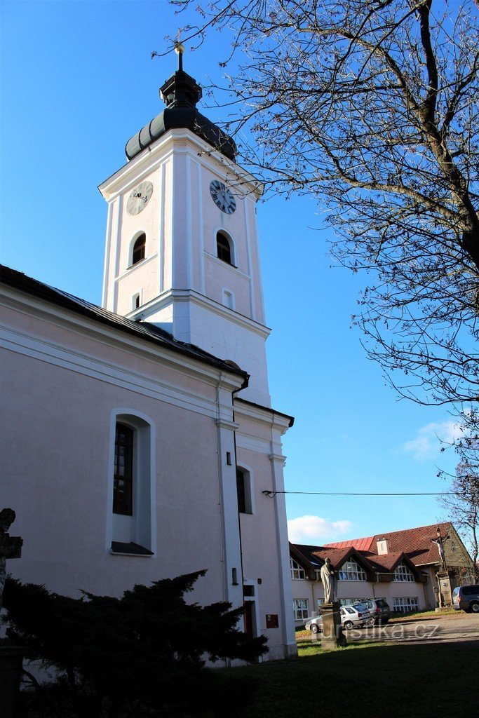 The tower of the church of St. Catherine