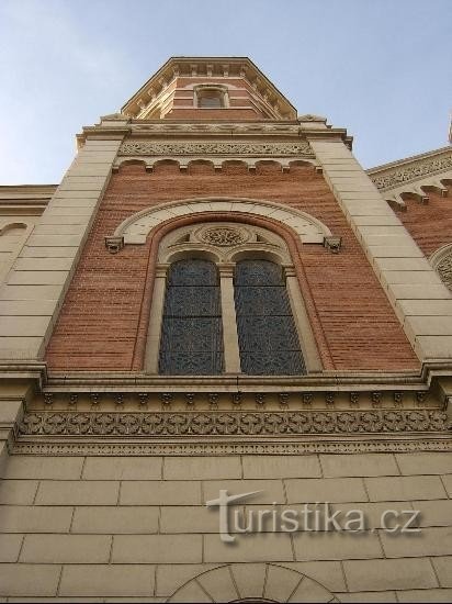 Tornet i synagogan i Pilsen