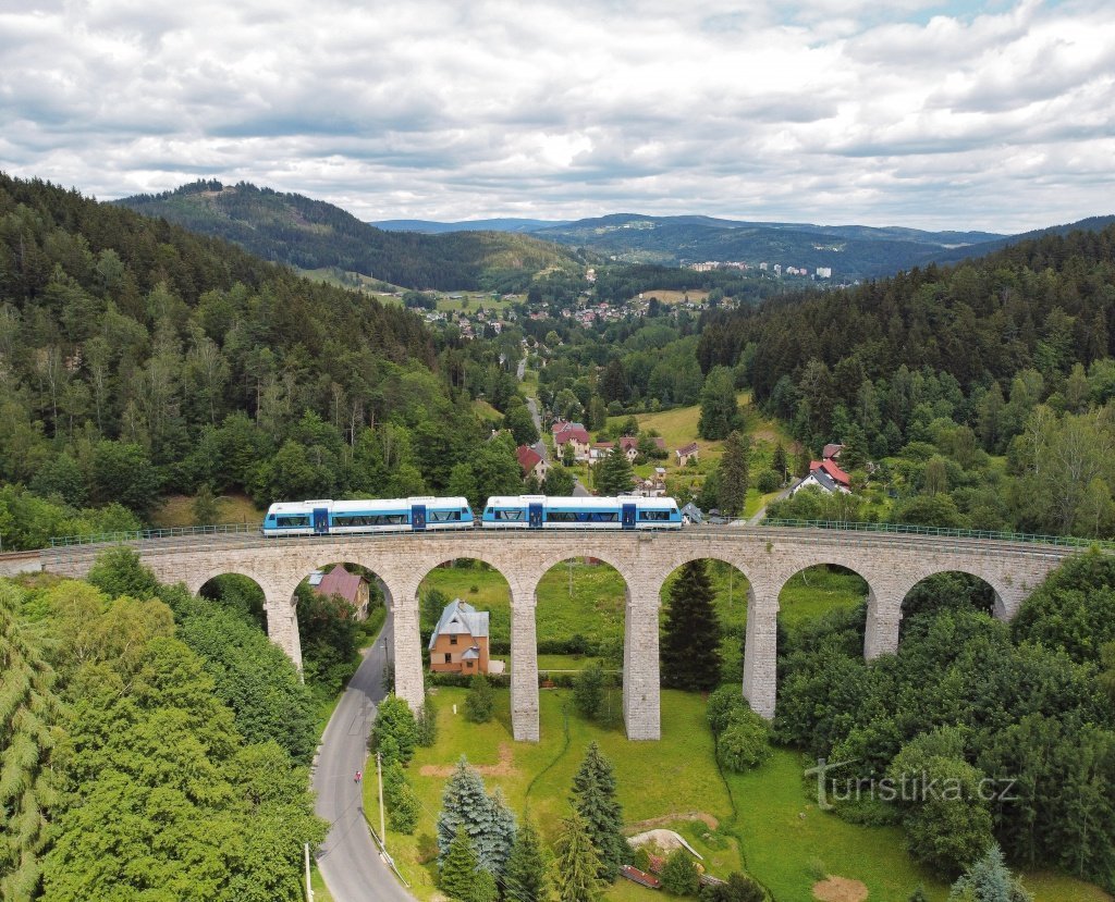 Viaduct Smržovka, regiunea Liberec