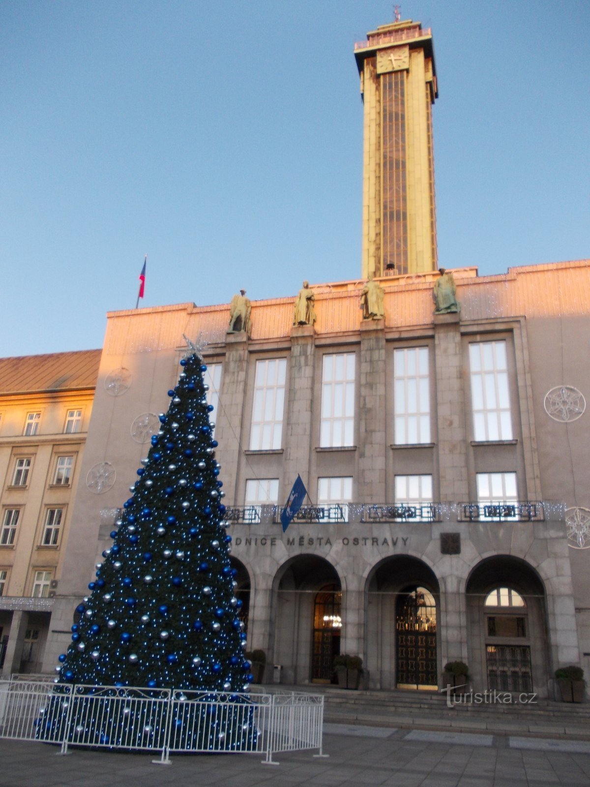 Christmas tree at the New Town Hall