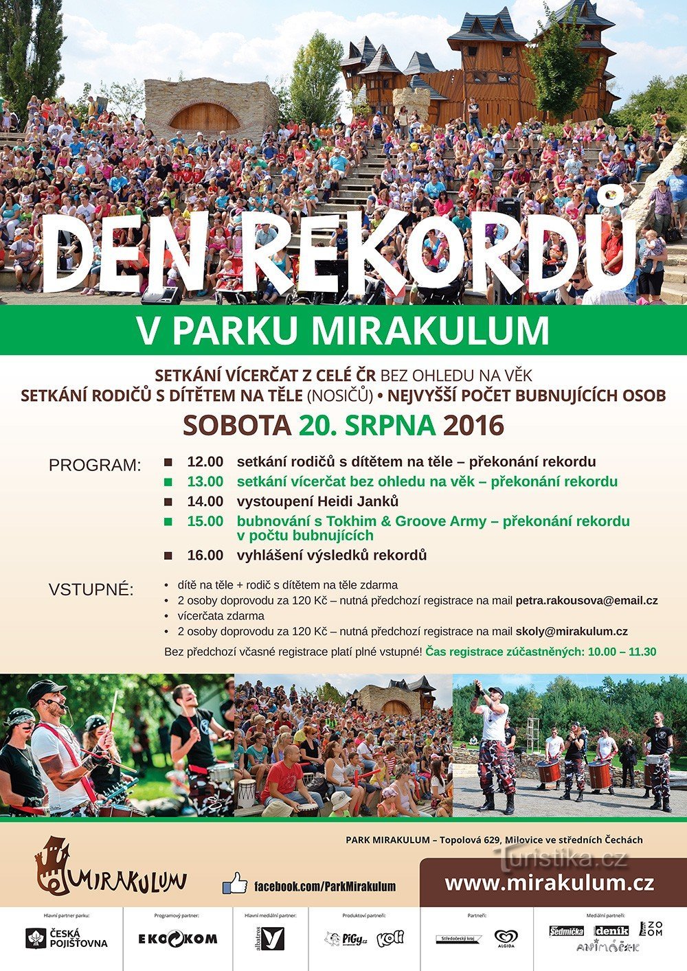 Rekordowy weekend w Mirakulum Park dotyczy wielokrotnych, rodziców kangurów i perkusistów