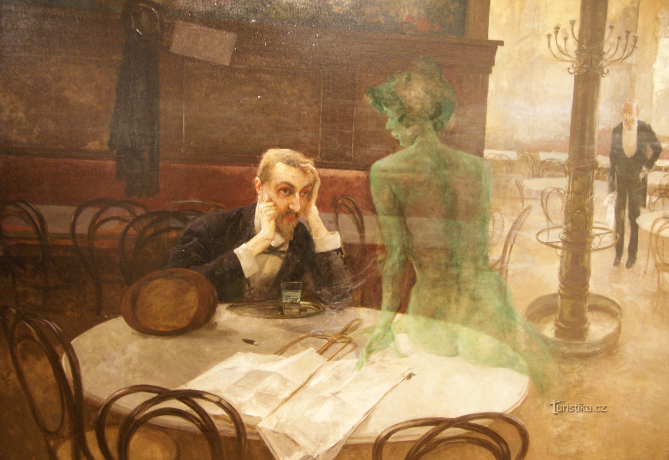 Viktor Oliva - Absinthe drinker