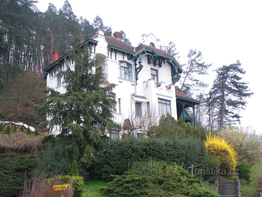 Villa tegenover de valkerij